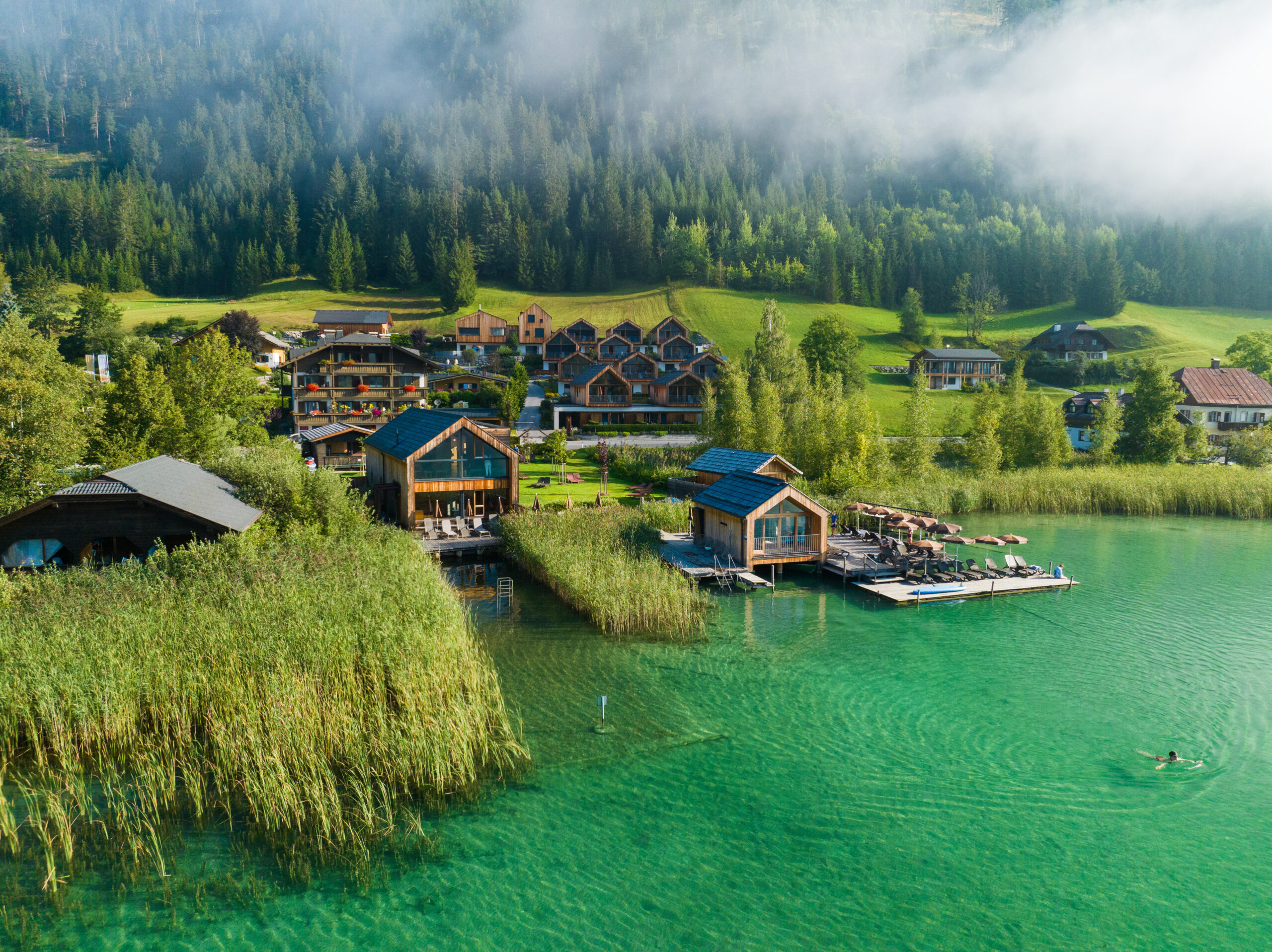 Stiller Morgen am Weißensee